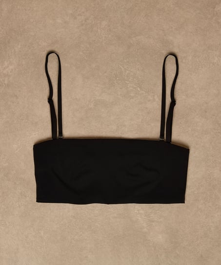 Smooth Bandeau Bralette, Black