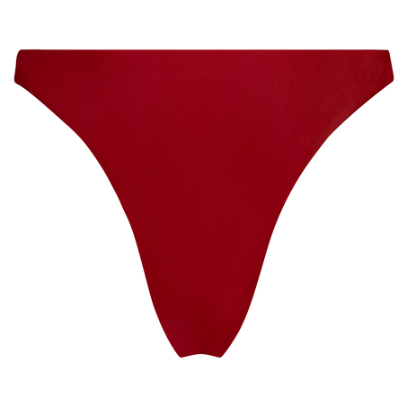Pagoda high-leg bikini bottoms, Red