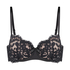 Elly padded underwired bra, Black