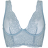 Non-Padded Underwired Longline Bra Rosie, Blue