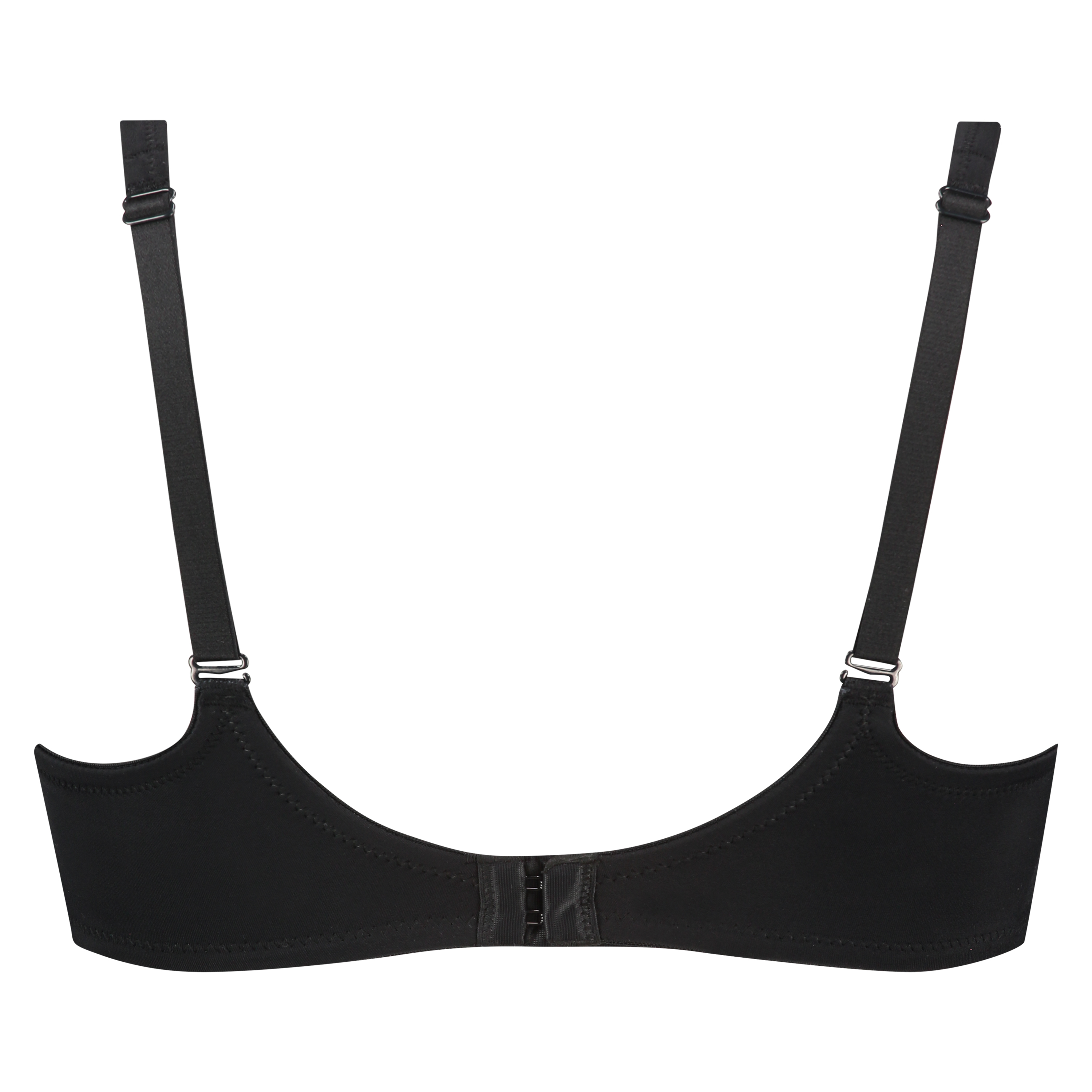 Leslie non-padded underwired bra, Black, main