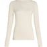 super soft Boatneck shirt with Cashmere, White