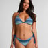 Cali Triangle Bikini Top, Blue