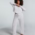 Pyjama Top Pointelle, Beige