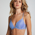 Marine Padded Push-Up Underwired Bra, Blue