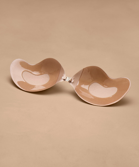 Low-cut bra, Beige