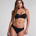 Marine Padded Underwired Bra, Black
