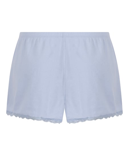 Pointelle Shorts, Blue