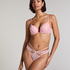Plunge Padded Underwired Bra, Pink