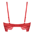 Marilee Padded Underwired Longline Bra, Red