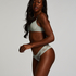 V-shaped Brazilian knickers mesh, Green