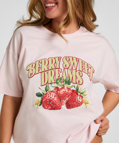 T-shirt with Print, Pink