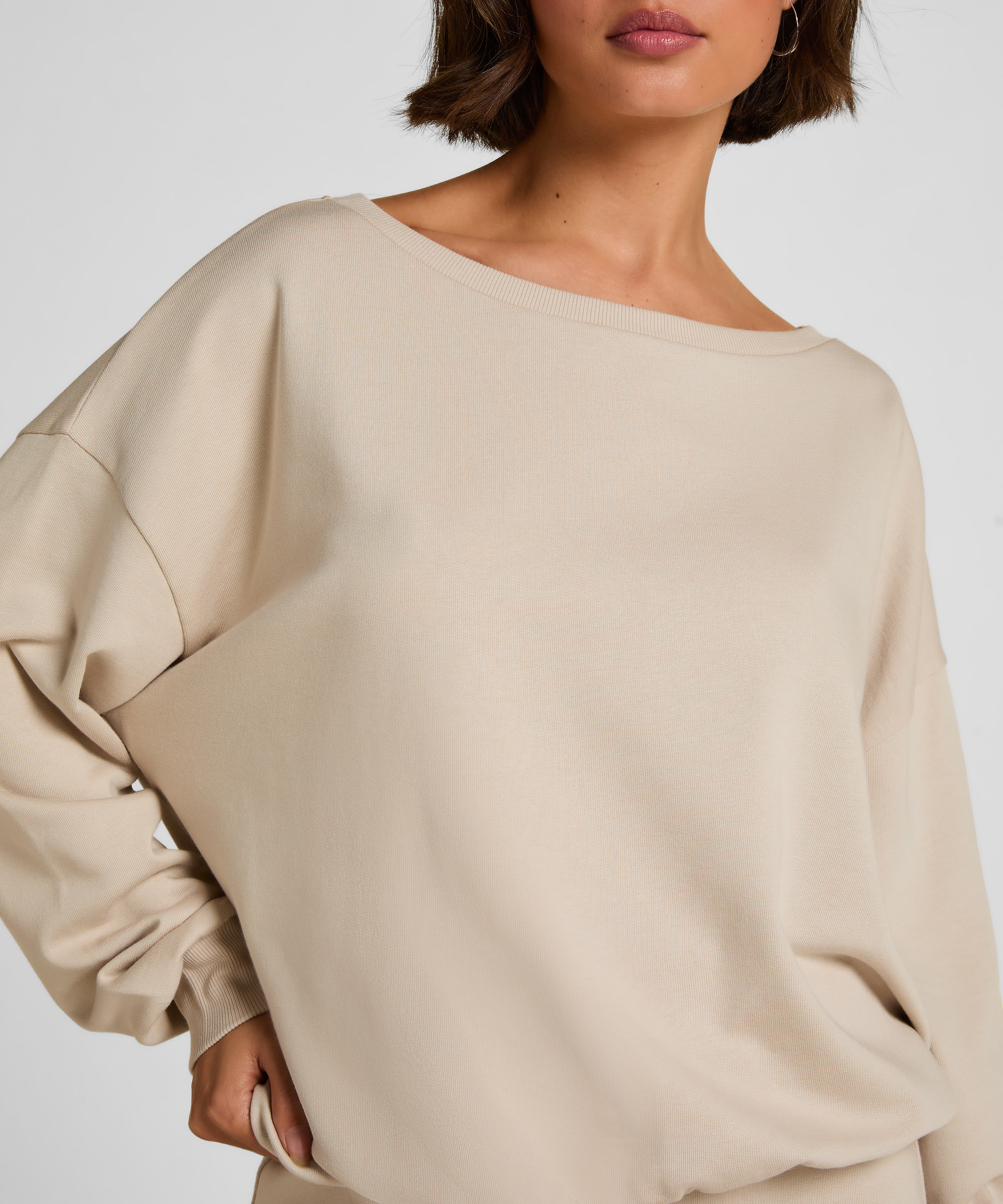 Boatneck Sweater Audrey, Gray, main