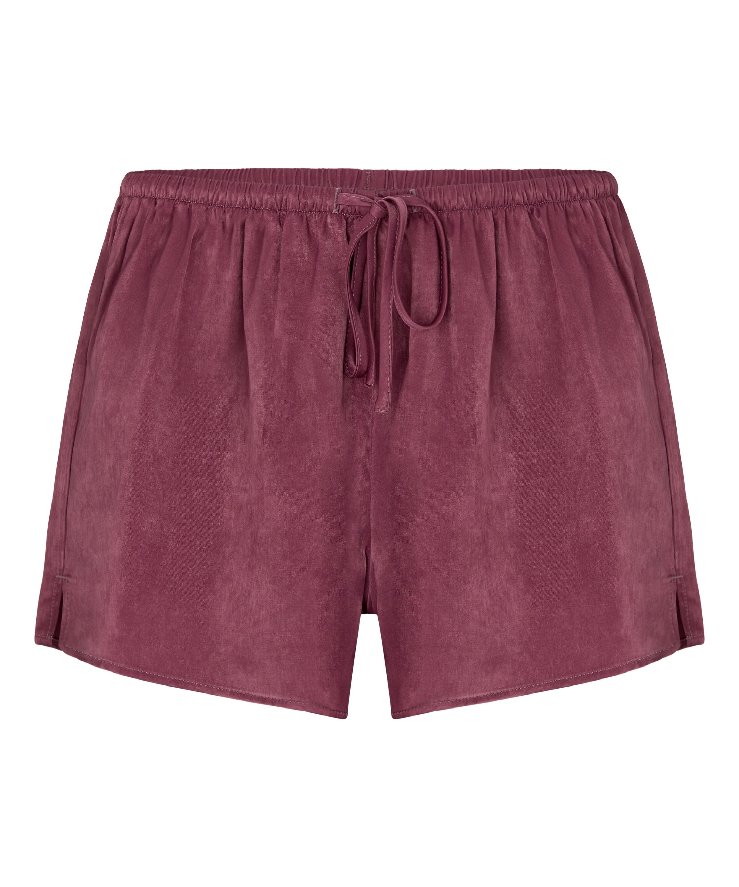 Ayla Satin Shorts, Purple