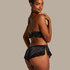 Valerie Lace French Knicker, Black