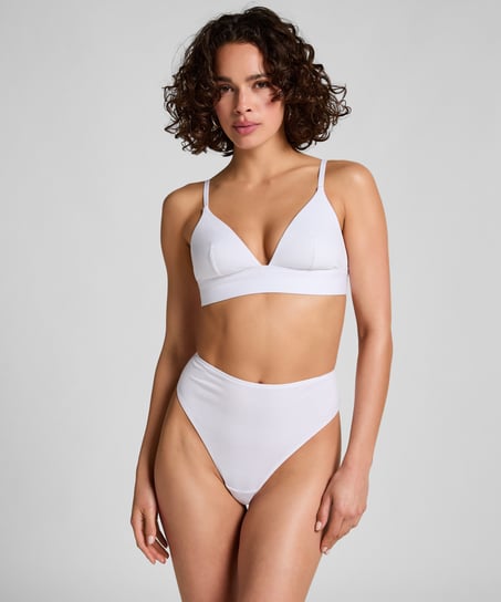 Cotton Bralette, White