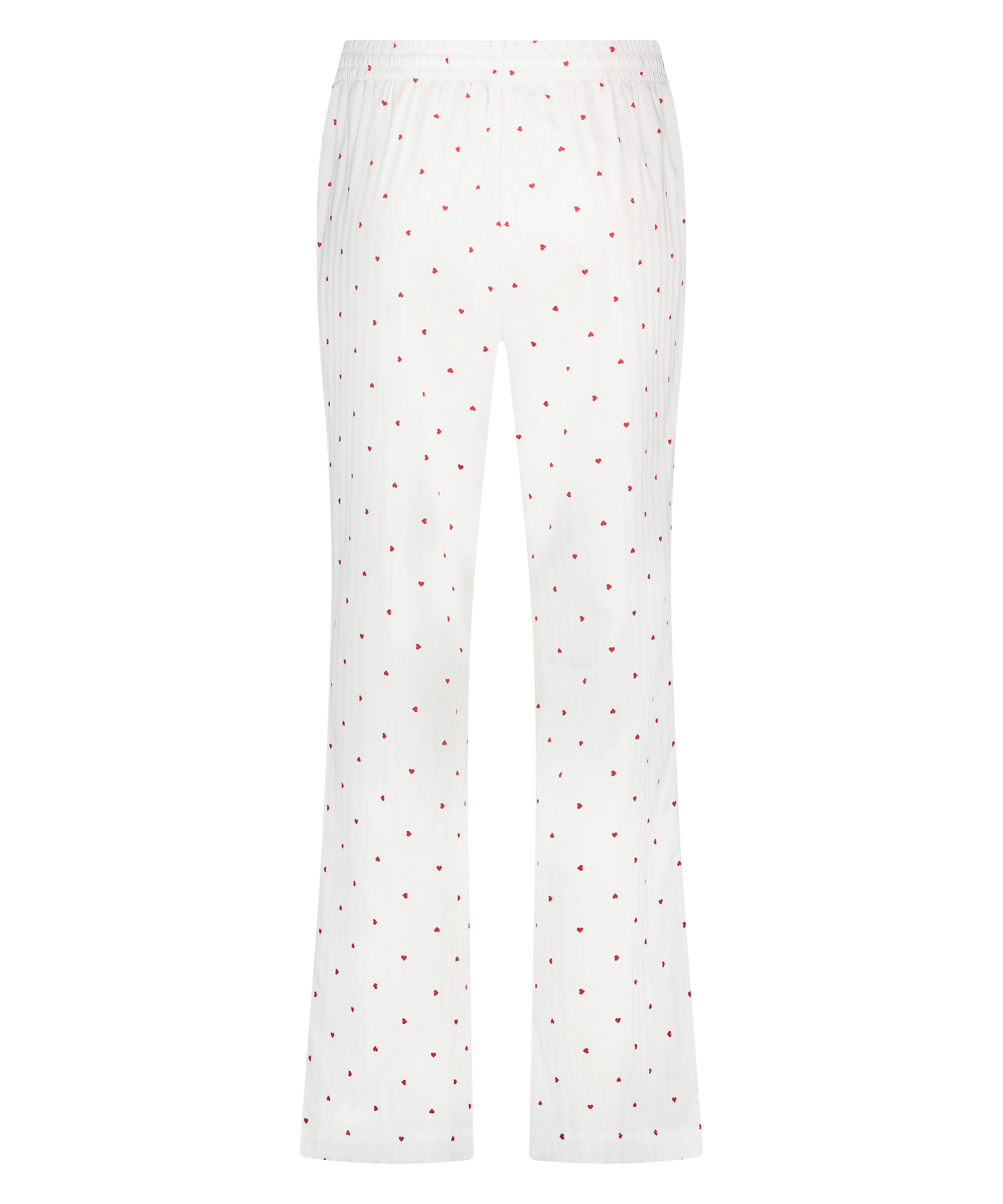 Jacquard Hearts Pyjama Bottoms, White, main