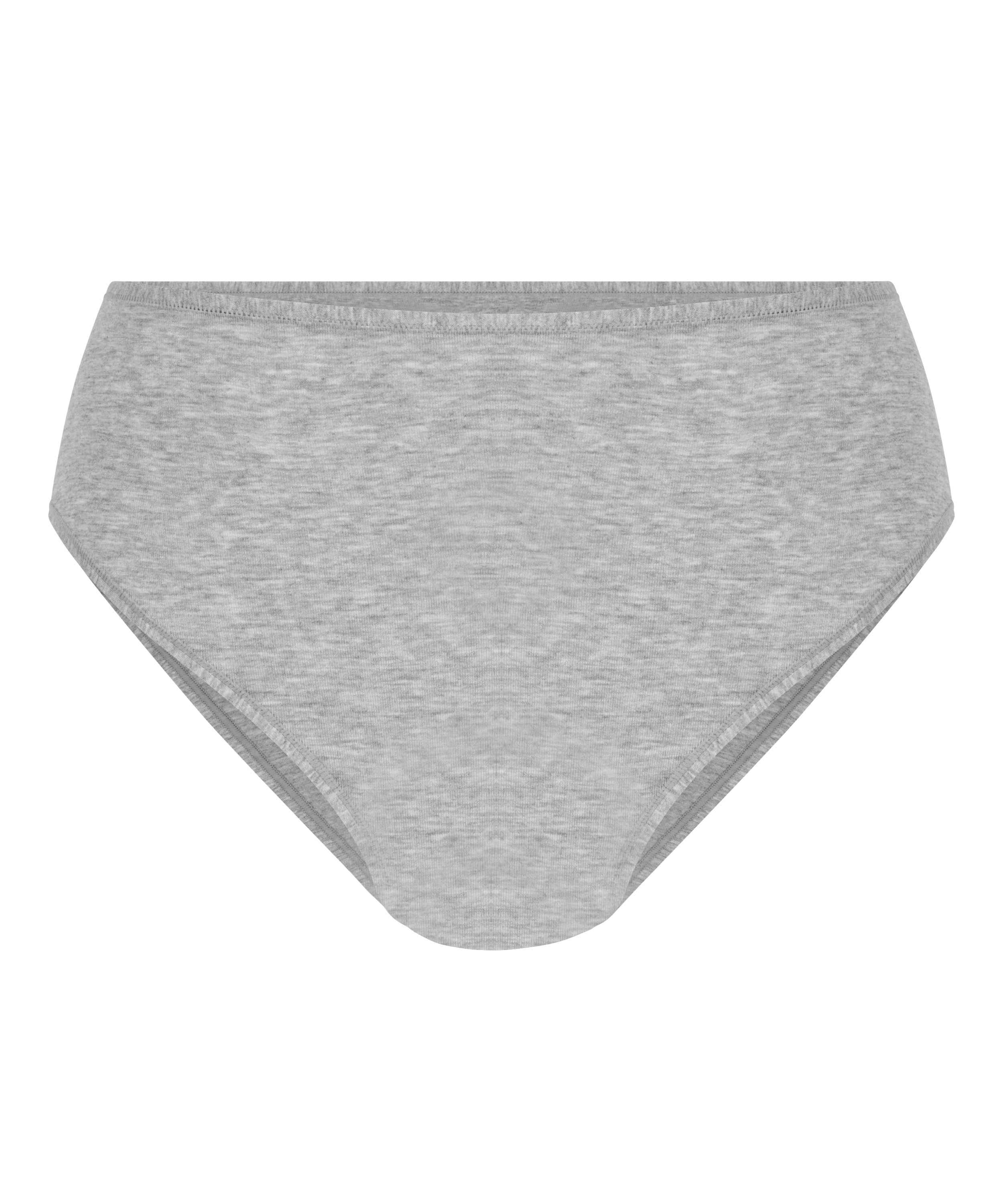 Cotton High Leg Brazilian, Gray, main