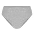 Cotton High Leg Brazilian, Gray