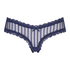 V-shaped Brazilian knickers mesh, Blue