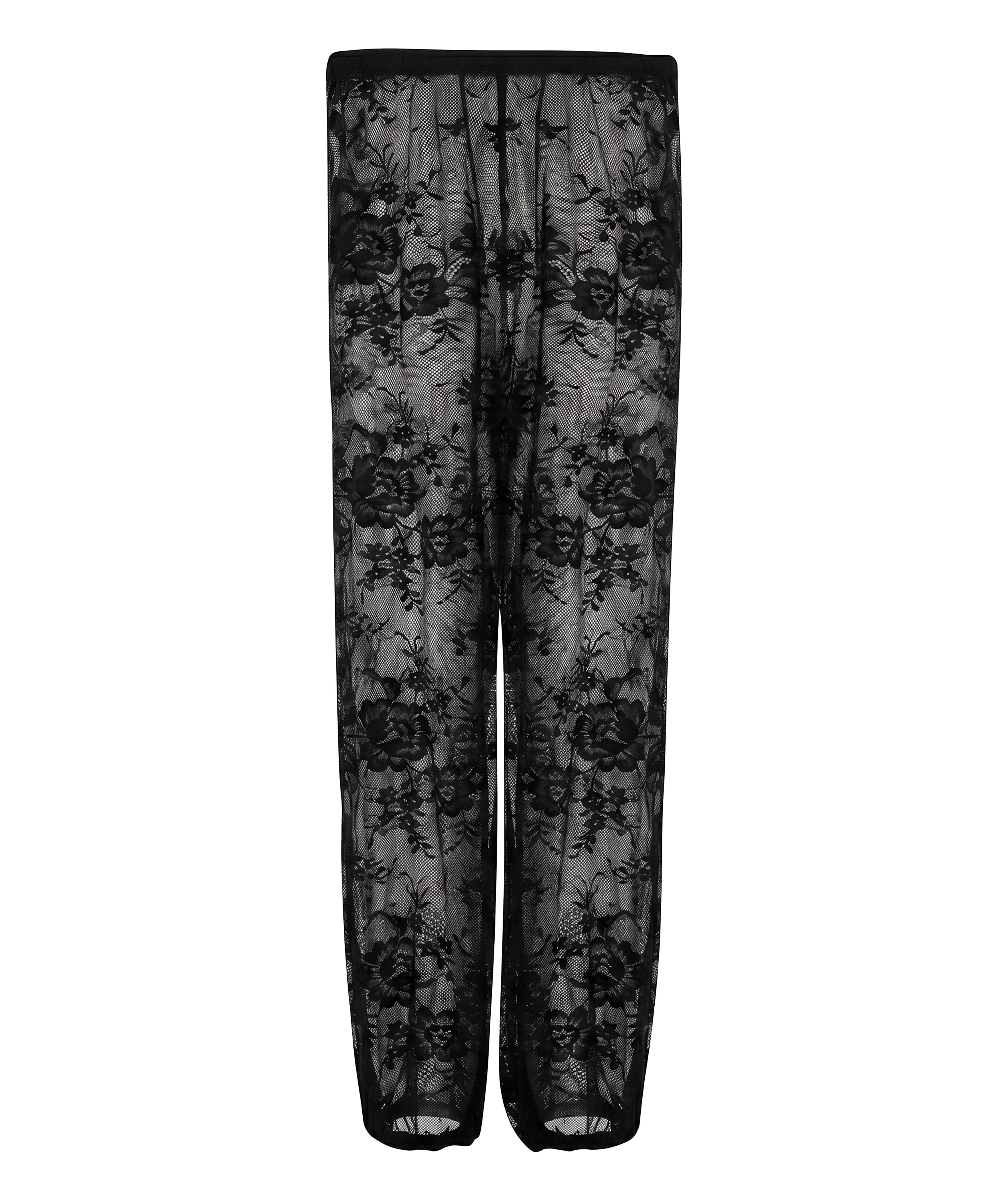 Sunset Lace Balloon Pants, Black, main