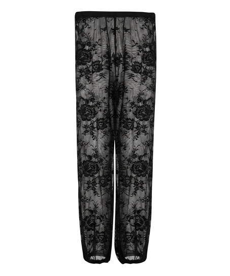 Sunset Lace Balloon Pants, Black