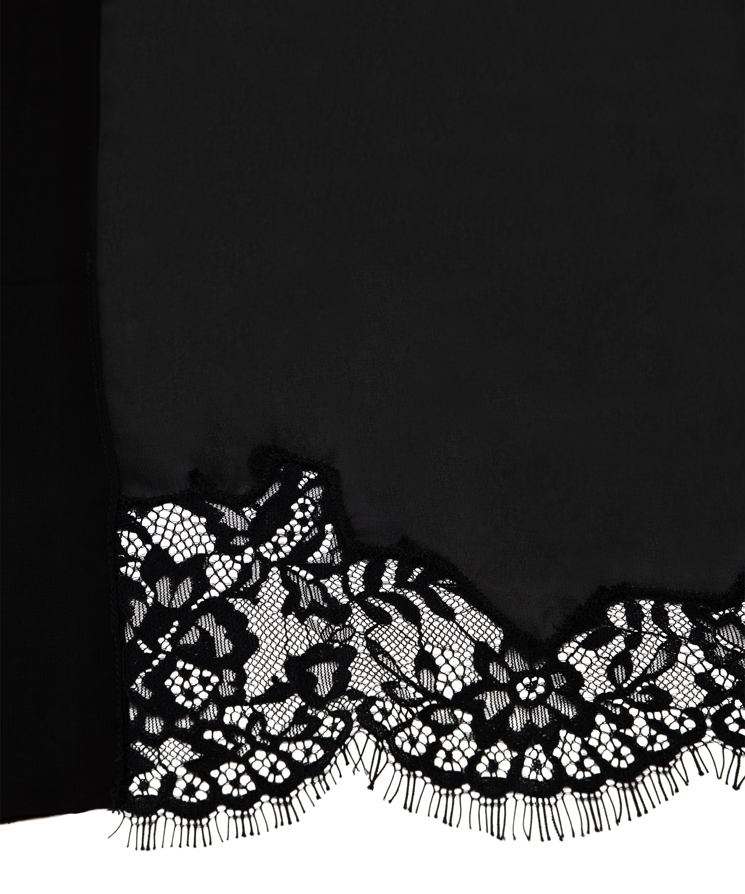 Satin Kimono, Black, main