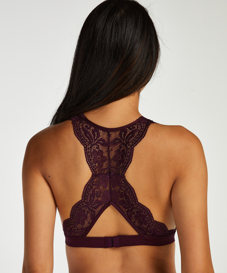 Halter racerback bralette, Purple