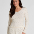 Daisy Pyjama Top, White