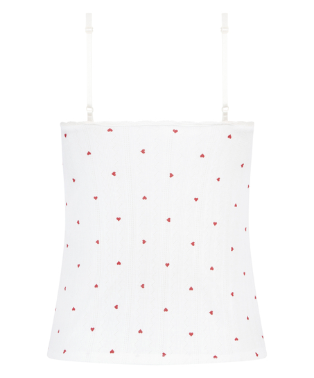 Cami lace top, White