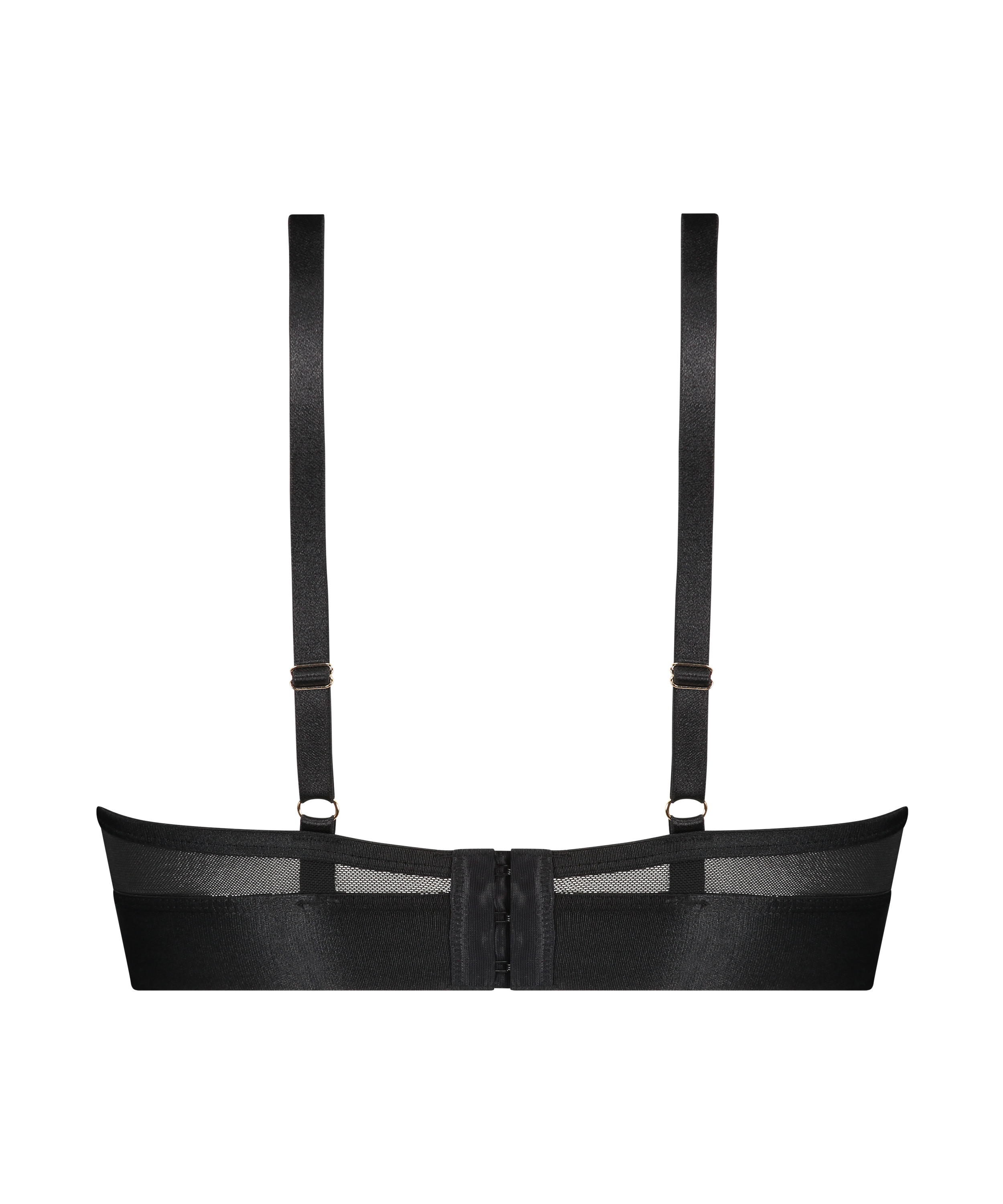 Pleasure Non-Padded Longline Underwired Bra, Black, main