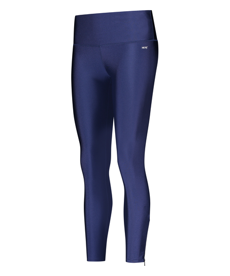 HKMX High Waisted Shine Sports leggings, Blue