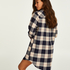 Boyfriend Check Nightshirt, Blue