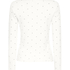 Pointelle Pyjama Top, Blue