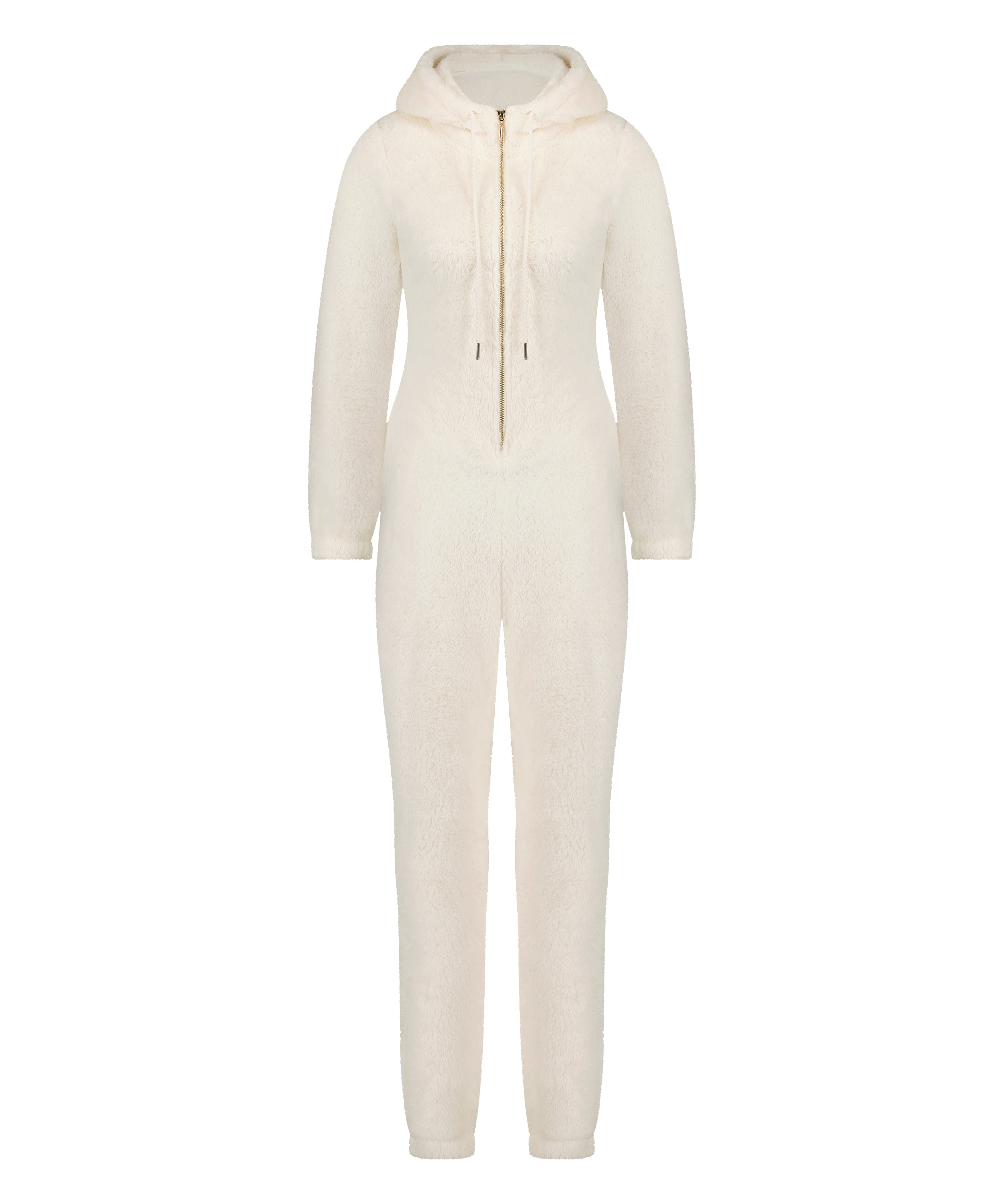 Fleece Onesie, White, main