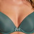 Plunge Padded Underwired Bra, Green