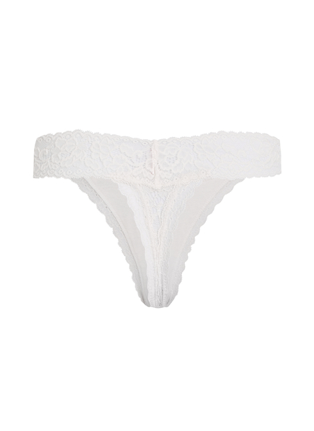Madison Extra Low Thong, White