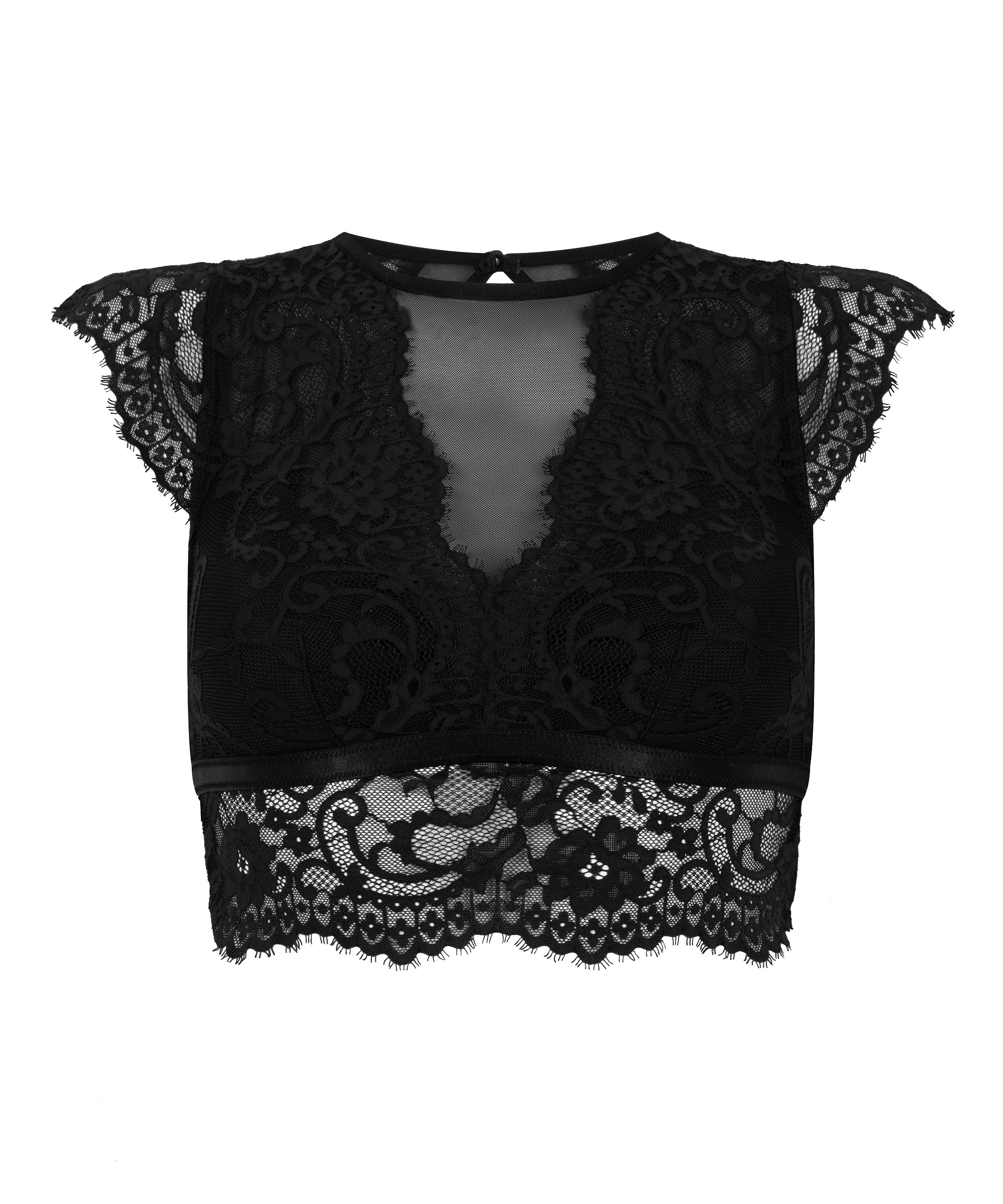 Valora Bralette, Black, main