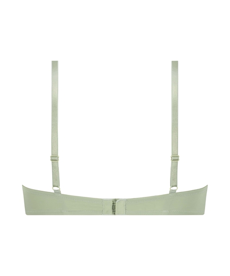 Plunge Padded Underwired Bra, Green