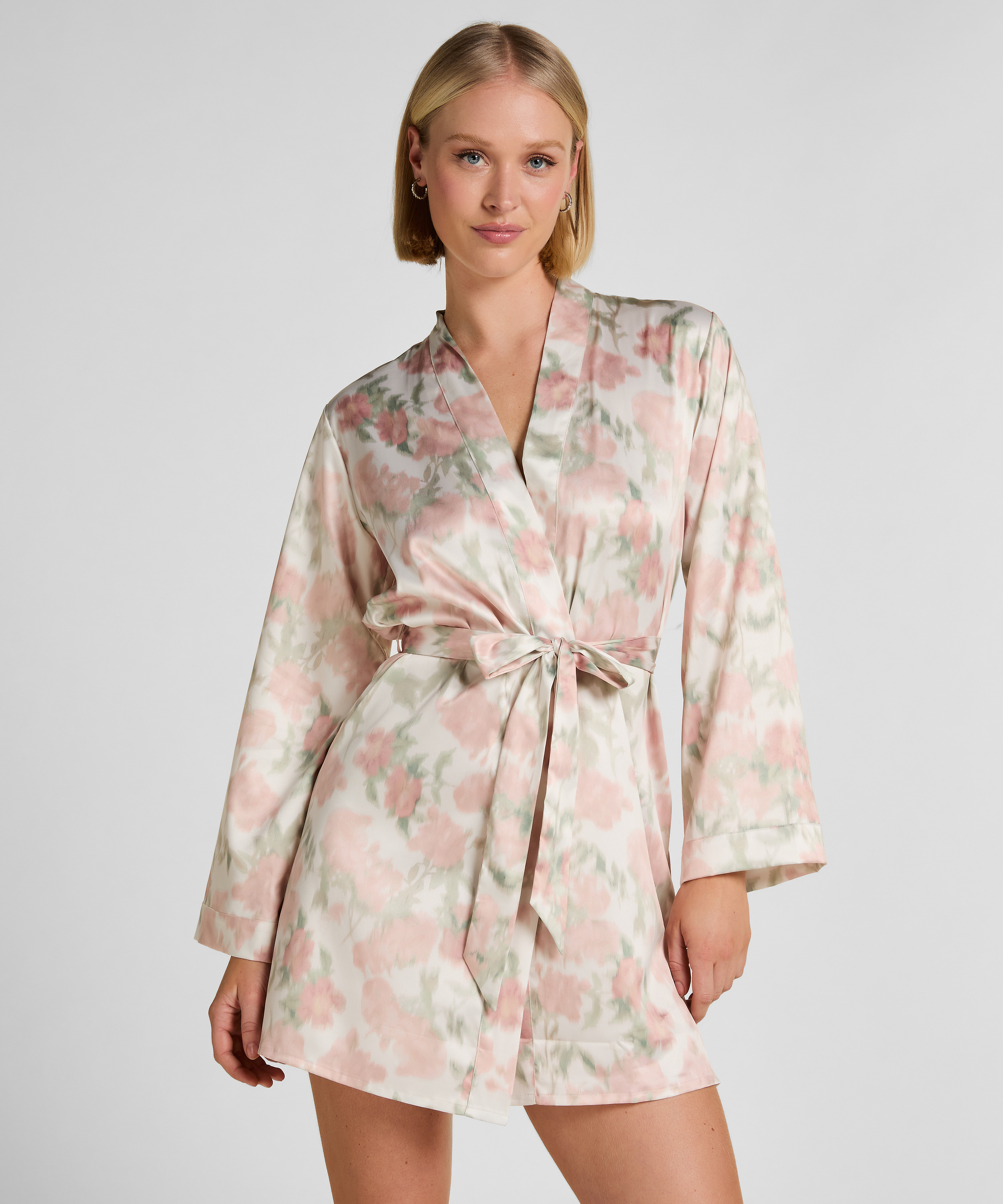 Floral Kimono, White, main