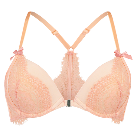 Paris Padded Push-up Underwired Bra, Pink