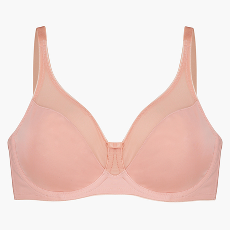 Nina Non-Padded Underwired Minimizer Bra, Pink