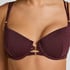 Panama Padded Underwired Bikini Top, Purple