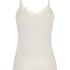 super soft Lace V-Neck cami with Cashmere, White