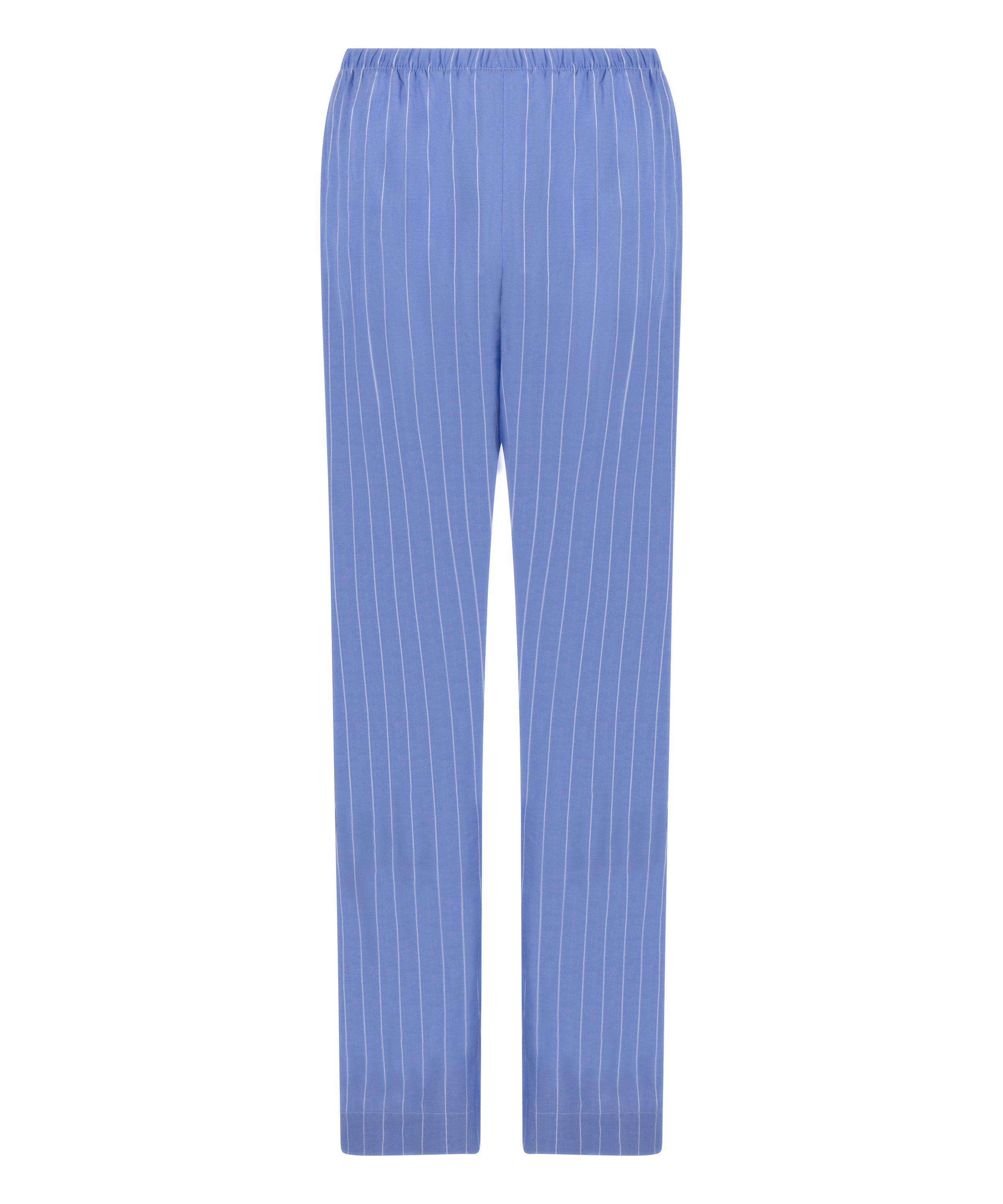 Pant Woven Cotton Stripe, Blue, main