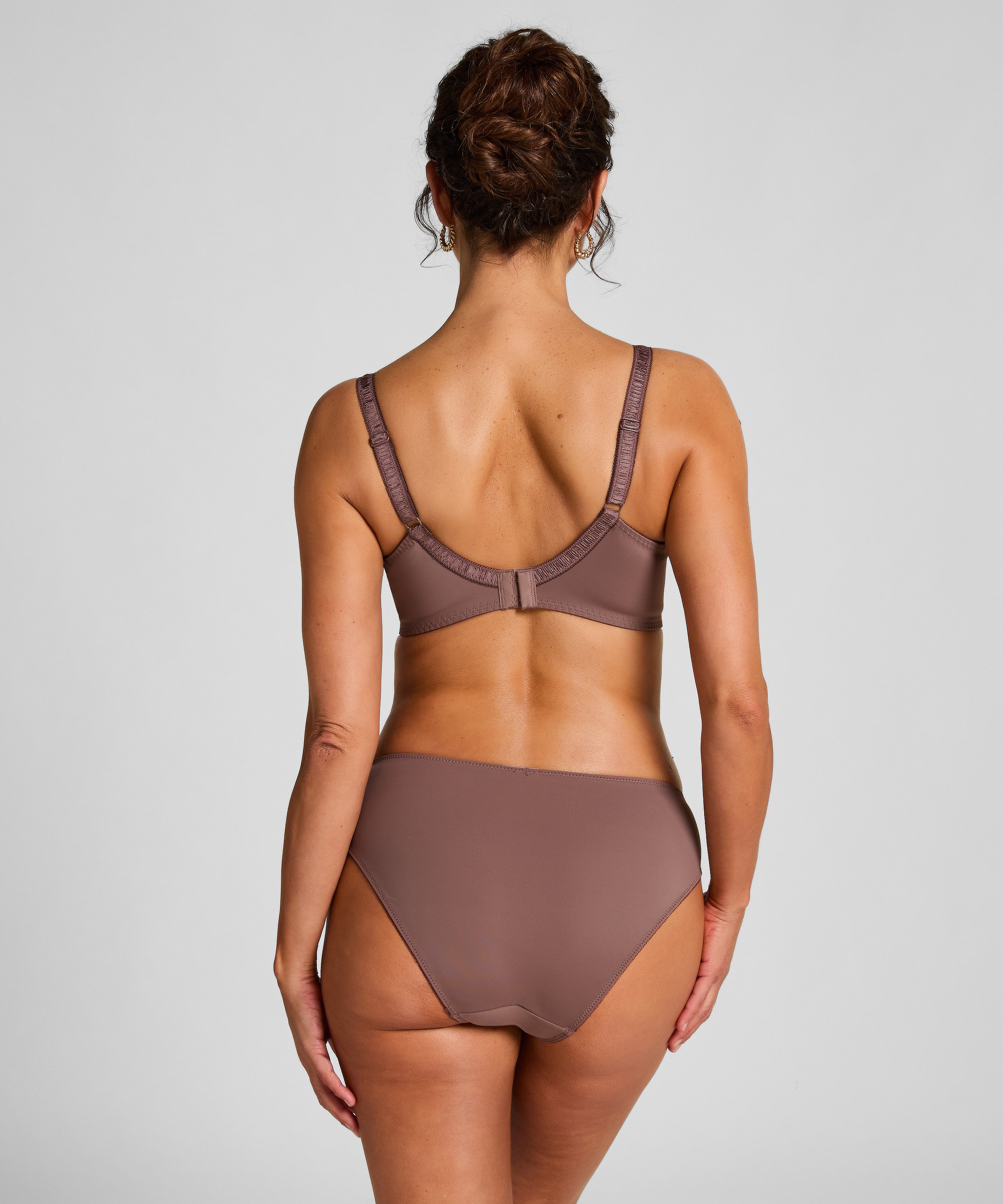 Diva Non-Padded Underwired Bra, Brown, main