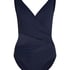 Shaping Shell Mesh Swimsuit, Blue