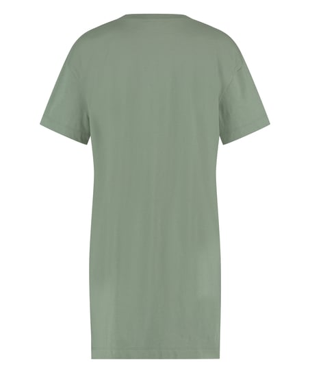Round Neck Nightshirt, Green