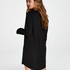 Round Neck Nightshirt, Black