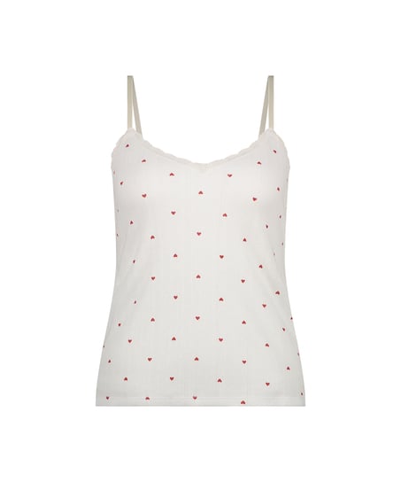 Cami lace top, White